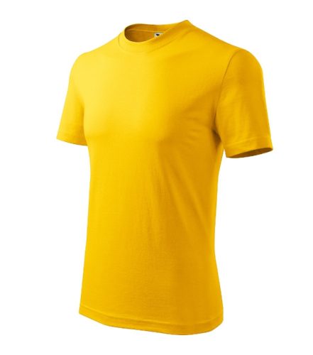 Malfini Classic - kerek nyakú unisex póló - Sárga - S