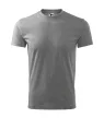 Malfini Classic - kerek nyakú unisex póló - Sötétszürke melírozott - M