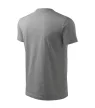 Malfini Classic - kerek nyakú unisex póló - Sötétszürke melírozott - 3XL