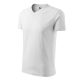 Malfini V-neck - V nyakú unisex póló - Fehér - 2XL