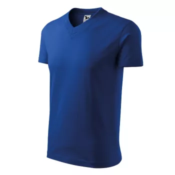 Malfini V-neck - V nyakú unisex póló - Királykék - S