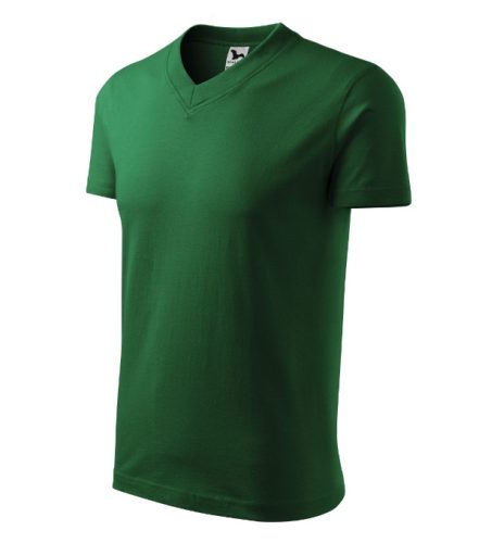 Malfini V-neck - V nyakú unisex póló - Üvegzöld - 2XL