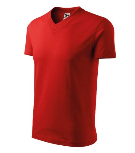 Malfini V-neck - V nyakú unisex póló - Piros - 3XL
