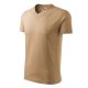 Malfini V-neck - V nyakú unisex póló - Homok - 2XL