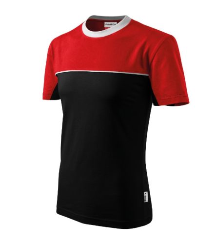 Rimeck Colormix - kerek nyakú unisex póló - Fekete - S