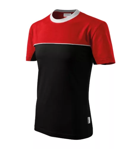 Rimeck Colormix - kerek nyakú unisex póló - Fekete - S
