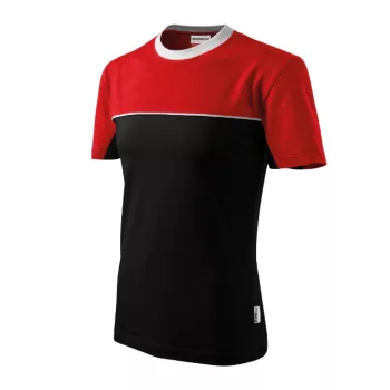 Rimeck Colormix - kerek nyakú unisex póló - Fekete - M