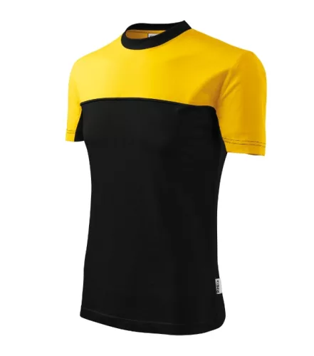 Rimeck Colormix - kerek nyakú unisex póló - Sárga - S