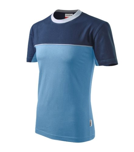 Rimeck Colormix - kerek nyakú unisex póló - Azúrkék - S