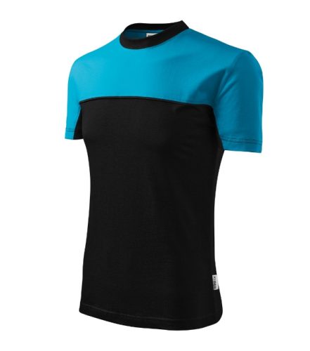Rimeck Colormix - kerek nyakú unisex póló - Türkiz - S