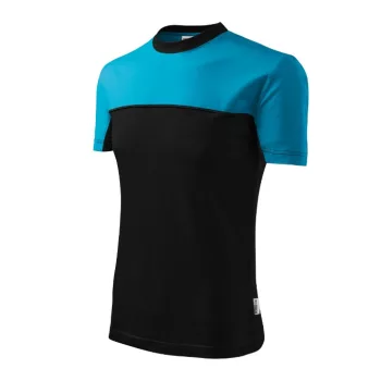 Rimeck Colormix - kerek nyakú unisex póló - Türkiz - XL