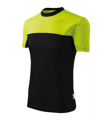 Rimeck Colormix - kerek nyakú unisex póló - Lime - S