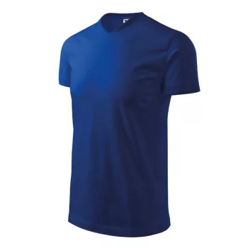   Malfini Heavy V-neck - V nyakú unisex póló - Királykék - L
