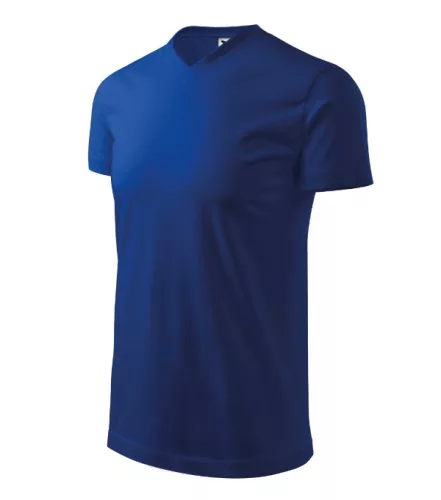 Malfini Heavy V-neck - V nyakú unisex póló - Királykék - 2XL