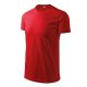 Malfini Heavy V-neck - V nyakú unisex póló - Piros - XL
