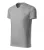 Malfini Heavy V-neck - V nyakú unisex póló - Sötétszürke melírozott - 3XL