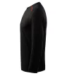 Malfini Long Sleeve - kerek nyakú, hosszú ujjú unisex póló - Fekete - 2XL