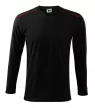 Malfini Long Sleeve - kerek nyakú, hosszú ujjú unisex póló - Fekete - 3XL