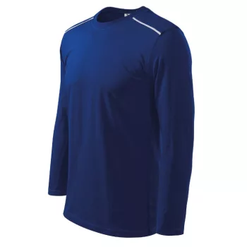   Malfini Long Sleeve - kerek nyakú, hosszú ujjú unisex póló - Királykék - L