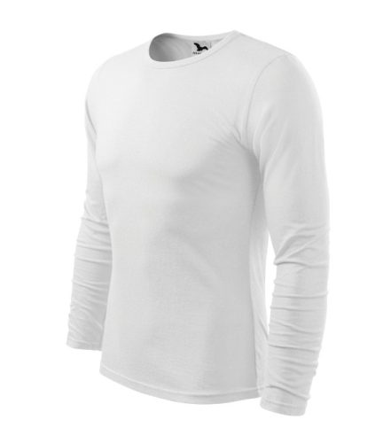 Malfini Fit-T LS - kerek nyakú, hosszú ujjú férfi póló - Fehér - M