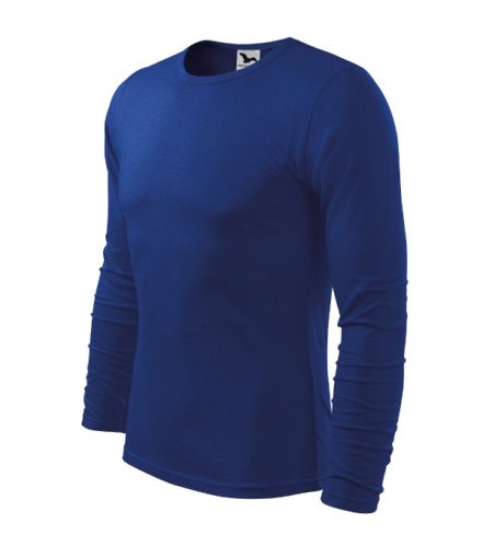 Malfini Fit-T LS - kerek nyakú, hosszú ujjú férfi póló - Királykék - S