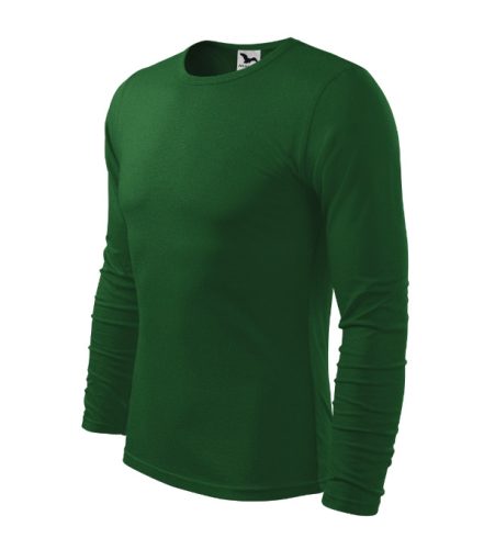 Malfini Fit-T LS - kerek nyakú, hosszú ujjú férfi póló - Üvegzöld - M