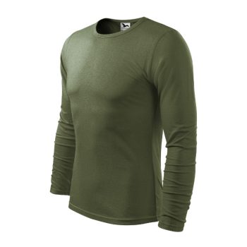   Malfini Fit-T LS - kerek nyakú, hosszú ujjú férfi póló - Khaki - L