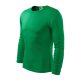 Malfini Fit-T LS - kerek nyakú, hosszú ujjú férfi póló - Fűzöld - S