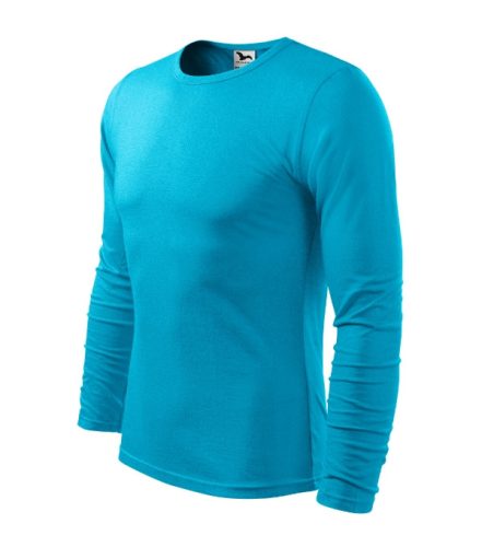 Malfini Fit-T LS - kerek nyakú, hosszú ujjú férfi póló - Türkiz - S