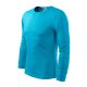 Malfini Fit-T LS - kerek nyakú, hosszú ujjú férfi póló - Türkiz - S