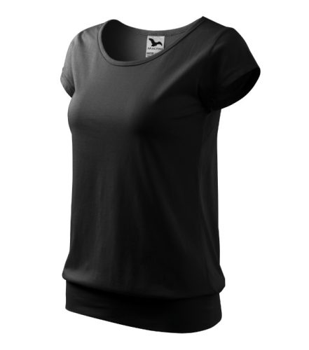 Malfini City - kerek nyakú női póló - Fekete - 2XL