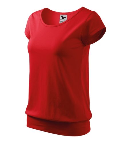 Malfini City - kerek nyakú női póló - Piros - 2XL
