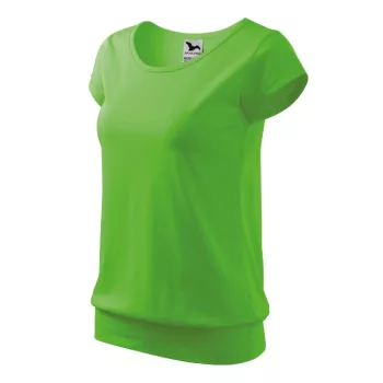 Malfini City - kerek nyakú női póló - Almazöld - 2XL