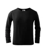 Malfini Fit-T LS - kerek nyakú, hosszú ujjú gyerek póló - Fekete - 110 cm/4 éves