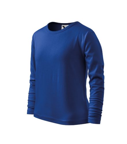 Malfini Fit-T LS - kerek nyakú, hosszú ujjú gyerek póló - Királykék - 110 cm/4 éves