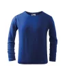 Malfini Fit-T LS - kerek nyakú, hosszú ujjú gyerek póló - Királykék - 110 cm/4 éves