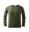 Malfini Fit-T LS - kerek nyakú, hosszú ujjú gyerek póló - Khaki - 122 cm/6 éves