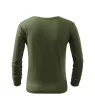 Malfini Fit-T LS - kerek nyakú, hosszú ujjú gyerek póló - Khaki - 122 cm/6 éves