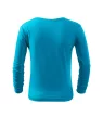 Malfini Fit-T LS - kerek nyakú, hosszú ujjú gyerek póló - Türkiz - 134 cm/8 éves