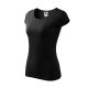 Malfini Pure - kerek nyakú női póló - Fekete - 3XL