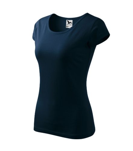 Malfini Pure - kerek nyakú női póló - Tengerészkék - 2XL