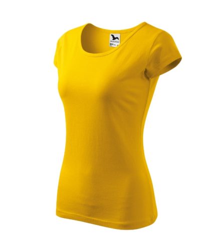 Malfini Pure - kerek nyakú női póló - Sárga - XL