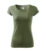 Malfini Pure - kerek nyakú női póló - Khaki - S