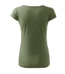 Malfini Pure - kerek nyakú női póló - Khaki - S