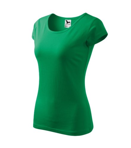 Malfini Pure - kerek nyakú női póló - Fűzöld - 2XL