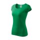Malfini Pure - kerek nyakú női póló - Fűzöld - 2XL
