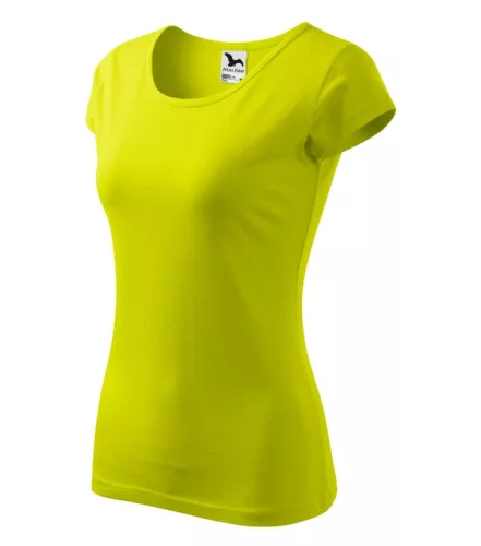 Malfini Pure - kerek nyakú női póló - Lime - M