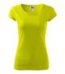 Malfini Pure - kerek nyakú női póló - Lime - XL