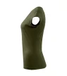 Malfini Pure - kerek nyakú női póló - Military - XL