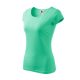Malfini Pure - kerek nyakú női póló - Menta - XL